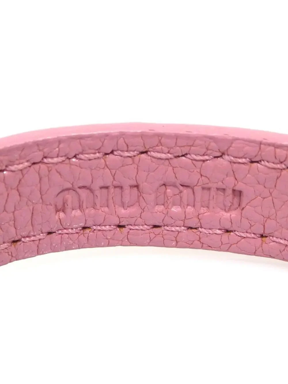 Auth Miumiu Bracelet Pink/Gold #302825M10B